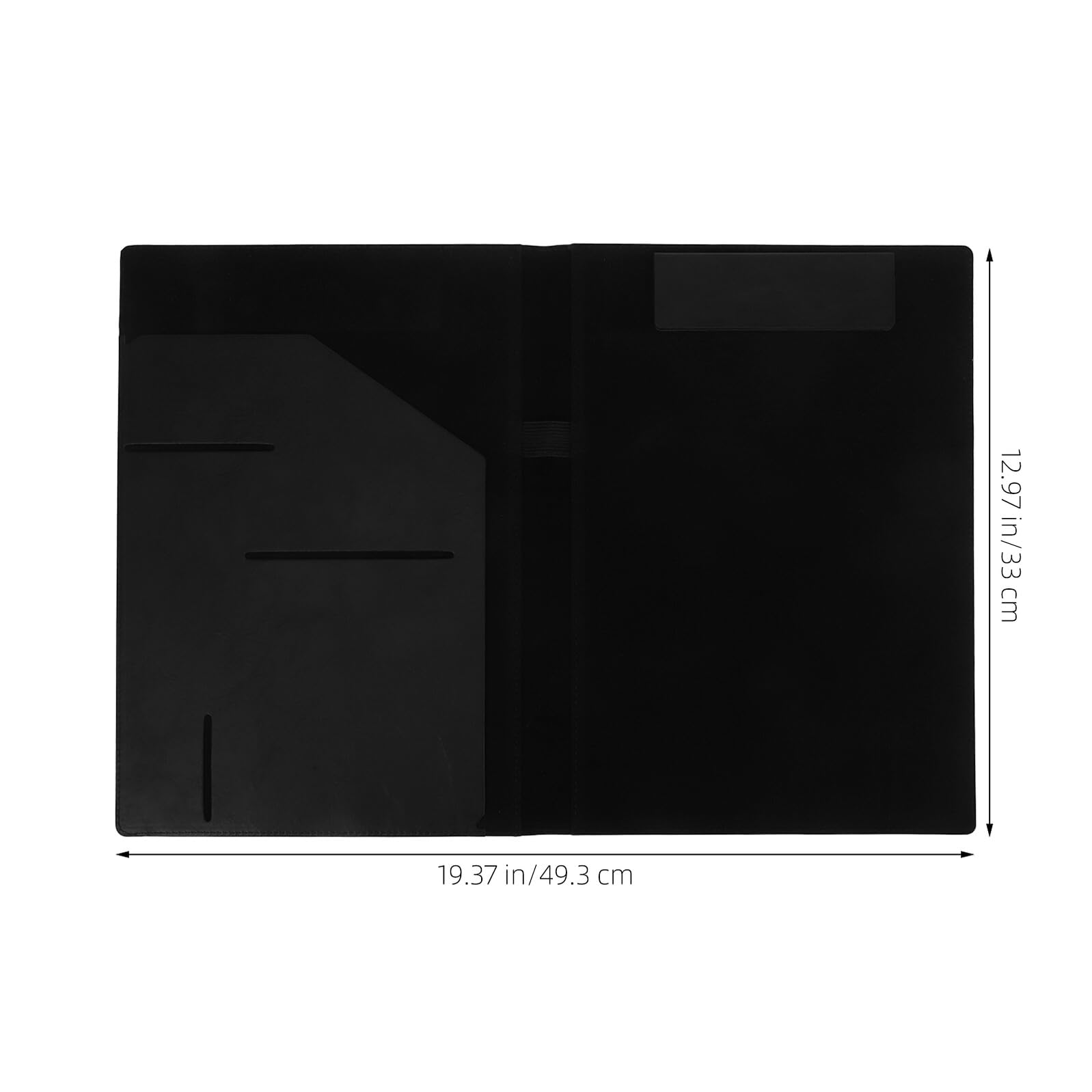 5 Piezas Carpeta Magnética A4 de Piel PU Negra para Oficina, Organizador de Documentos Multifuncional para Negocios, Portafolio Profesional para Reuniones y Firmas, 1 Unidad