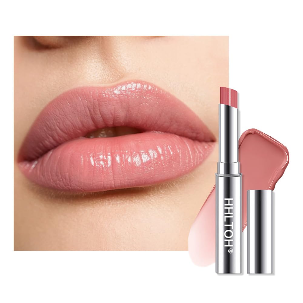 Dusty Pink Honey Tinted Lip Balm for Women, Hydrating Lip Oil Stick Lip Gloss Lipstick for Mature Skin, Sheer Lightweight Moisturizing Lip Tint Balm with Natural Shine, Vegan & Cruelty-Free A-01# Dusty Pink 1 Count (Pack of 1)