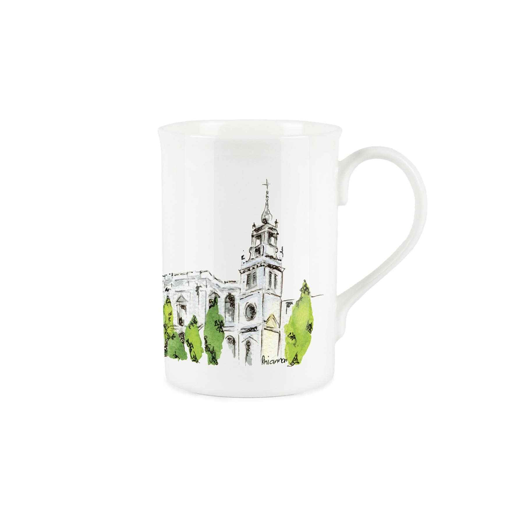 St. Paul's Cathedral Mug - British Landmarks Royal Souvenir Design Mug by Rhiannon Chauncey - Tea/Coffee Bone China Cup Gift - Image 3