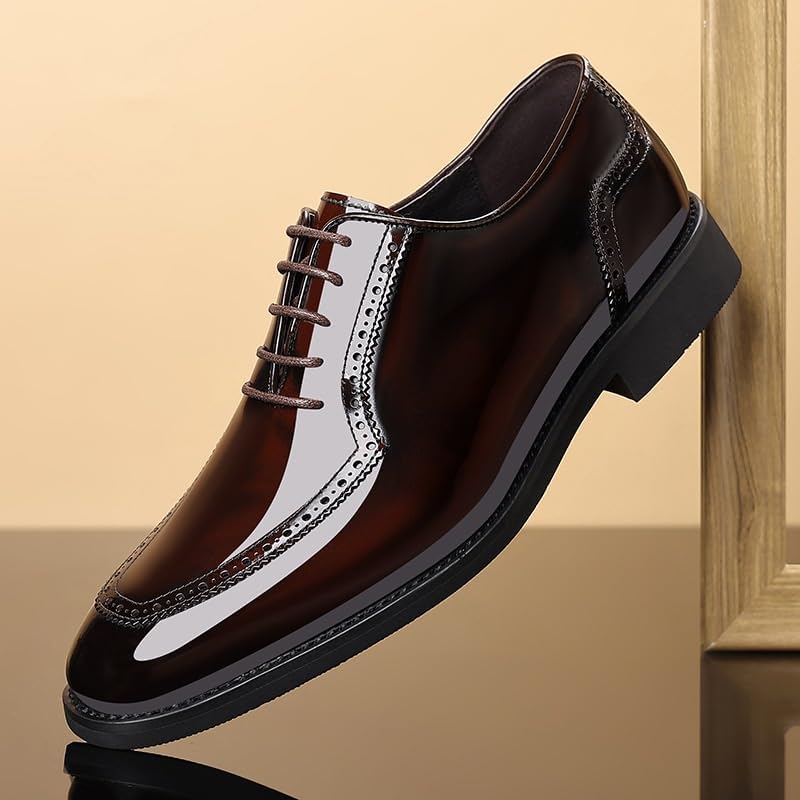 Men's Business Oxford Shoes, Walking Fashion Classic Lace Up Low Top Tuxedo Dress Shoes for Men2