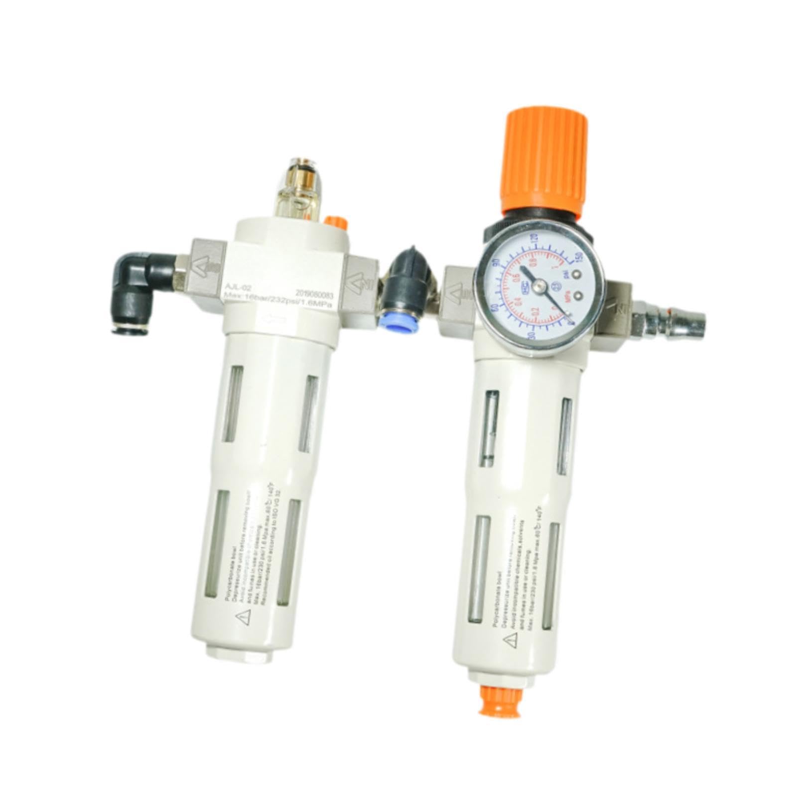 Separador de Aceite Y Agua Conector Medio Regulador de Presión para Desmontadora de Llantas Material Resistente Limpieza Sencilla Prolonga Vida Útil a, Conector Del Codo