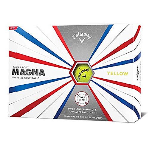 Callaway Golf Supersoft Magna Golf Balls, (One Dozen), Yellow