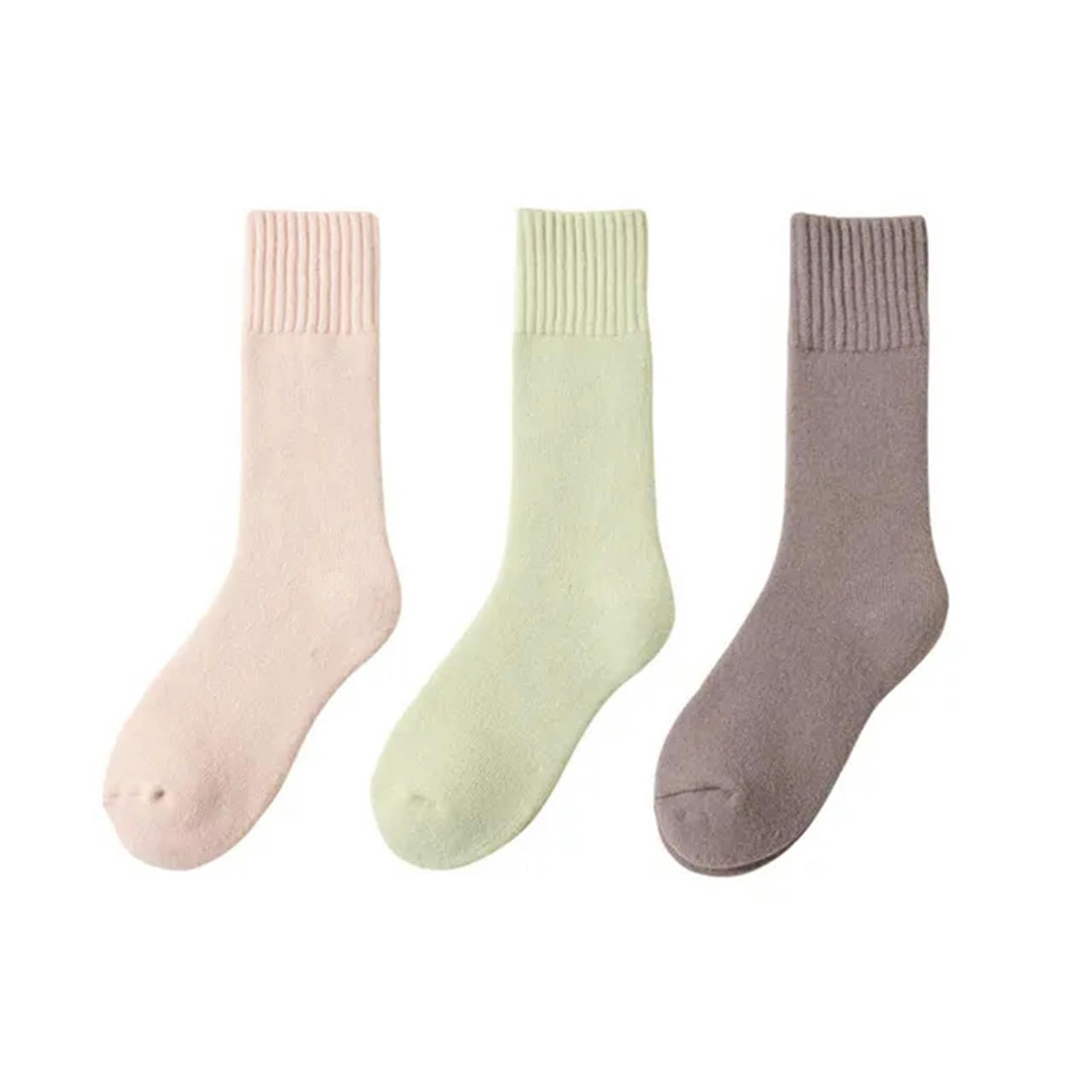 Calzini 3 Coppie Inverno Spesse Calze Da Donna Calda In Stile Retrò Con Calze A Neve Lunghe