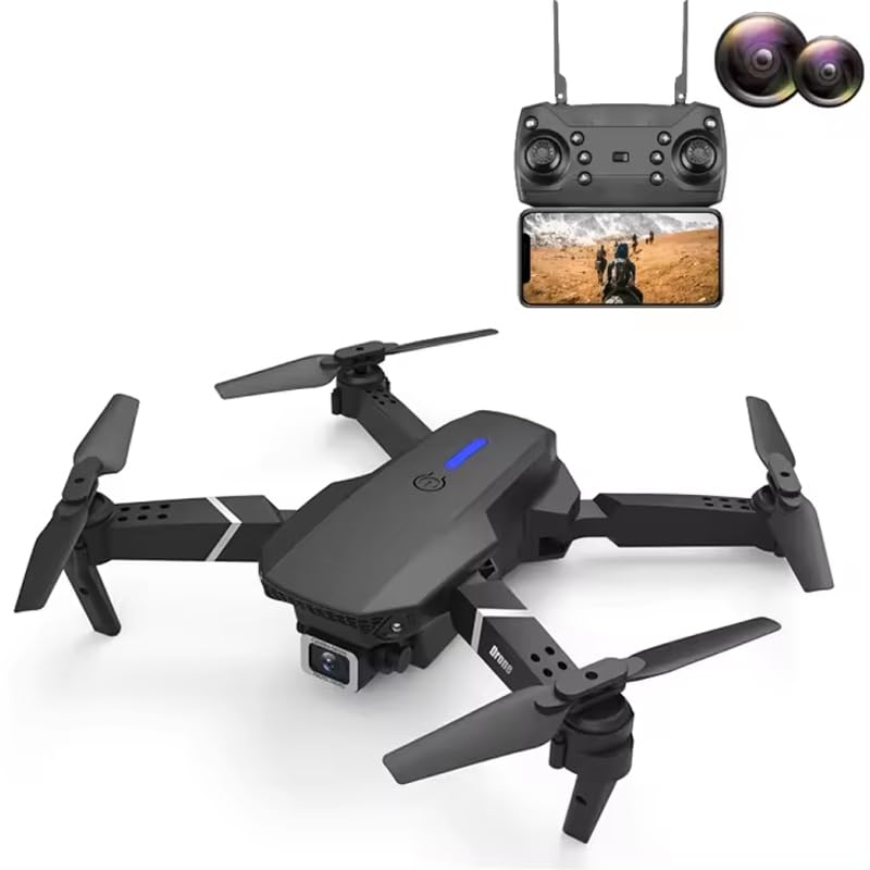 Abhinandan Decors Foldable Drone With Camera For Adults 1080P HD Drones Toys Auto Return One Touch Take-off and Landing Mini-Drone with Carrying Case Altitude Hold Headless Mode One Key Take-Off Landing for Beginners Rakhi Gifts Toys for Boys and Girls