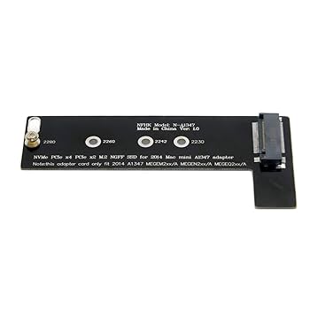 Cablecc M.2 NGFF M-Key NVME SSD Convertor Card for 2014