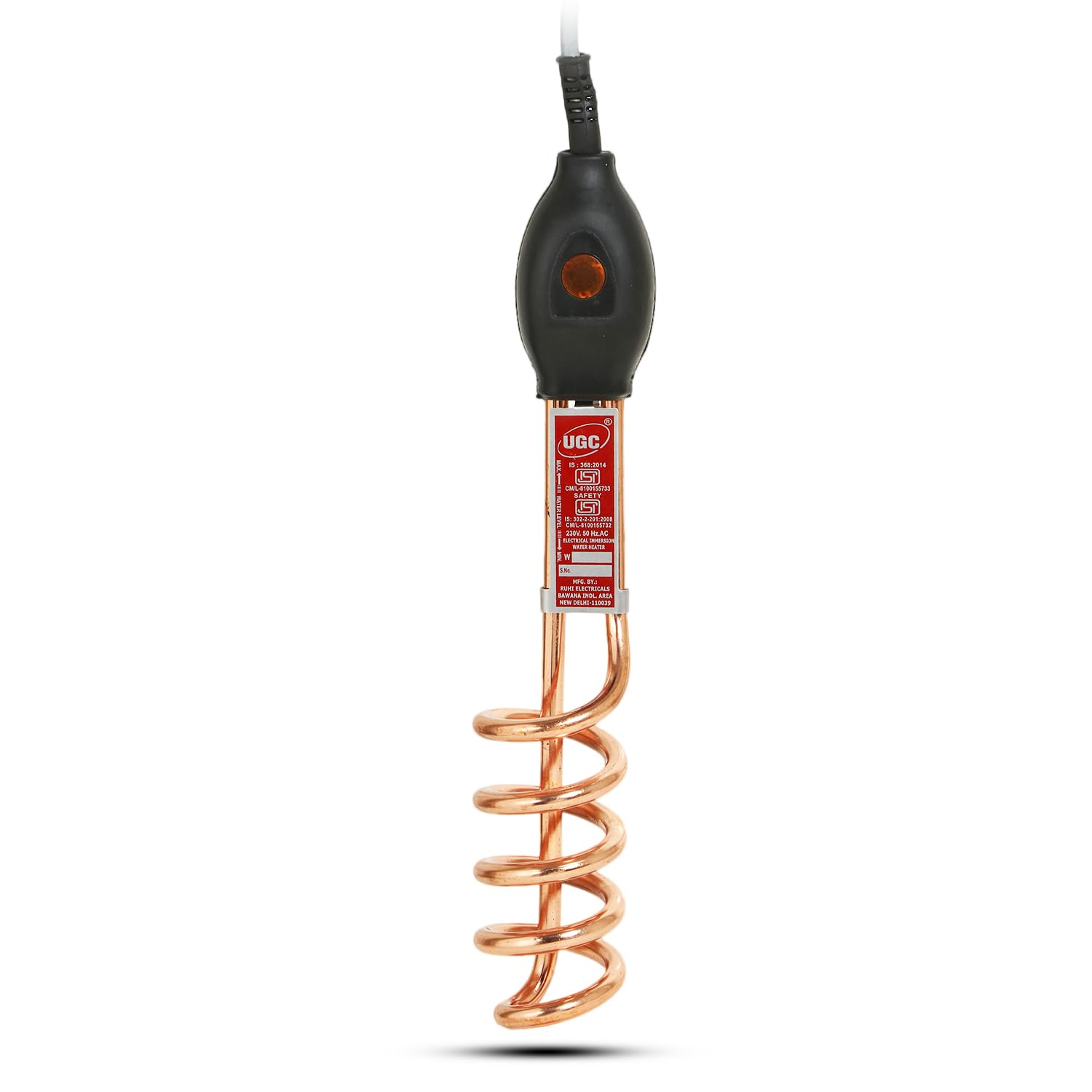 UGC Premium 1500 Watts Immersion Water Heater | Power Inductor Led, 100% Copper, Shock-Proof | Fast Heating, Easy To Use | Ideal For Home Kitchen | 1-Year Brand Warranty (B0D9FJZYC7) Amazon Price History, Amazon Price Tracker