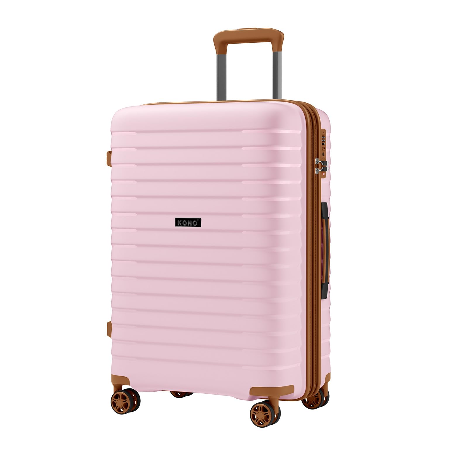 KONO Mittelgroßer Koffer Leicht PP Hartschale Trolley mit TSA Schloss
