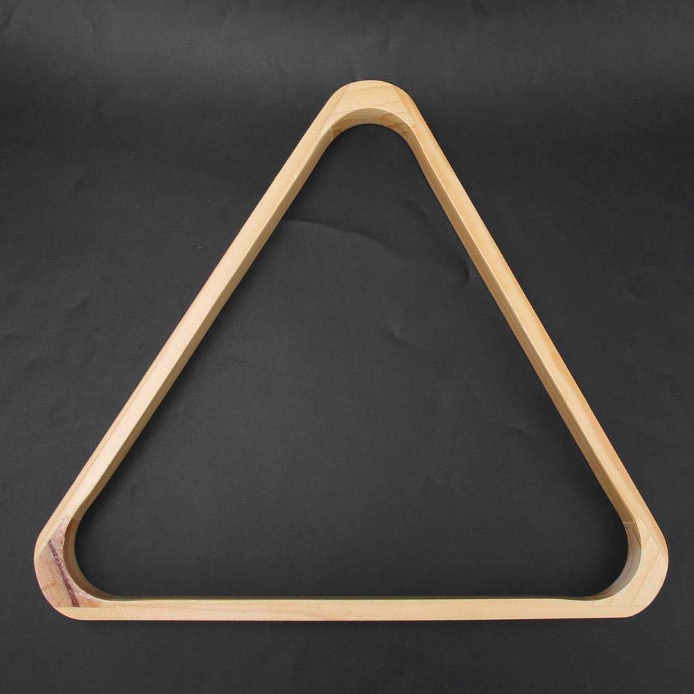 Scaffale per Palline da Biliardo in Legno a Triangolo e Rombo Accessori per Articoli Sportivi