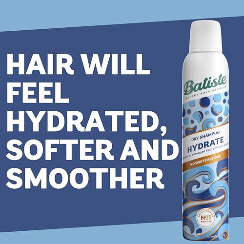 Batiste Dry Shampoo Hydrating 200ml, Hair Benefits For Dry Brittle Hair, No Rinse Spray to Refresh Hair in Between Washes (Package may vary) - Image 5
