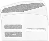 100 1099 NEC Tax Form Envelopes, Designed for Printed 1099 NEC Forms Self-Seal, Double-Window, Security Tinted, 100 Pack