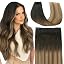 #1B/4/27 Natural Black Ombre Dark Brown Mix Blonde
