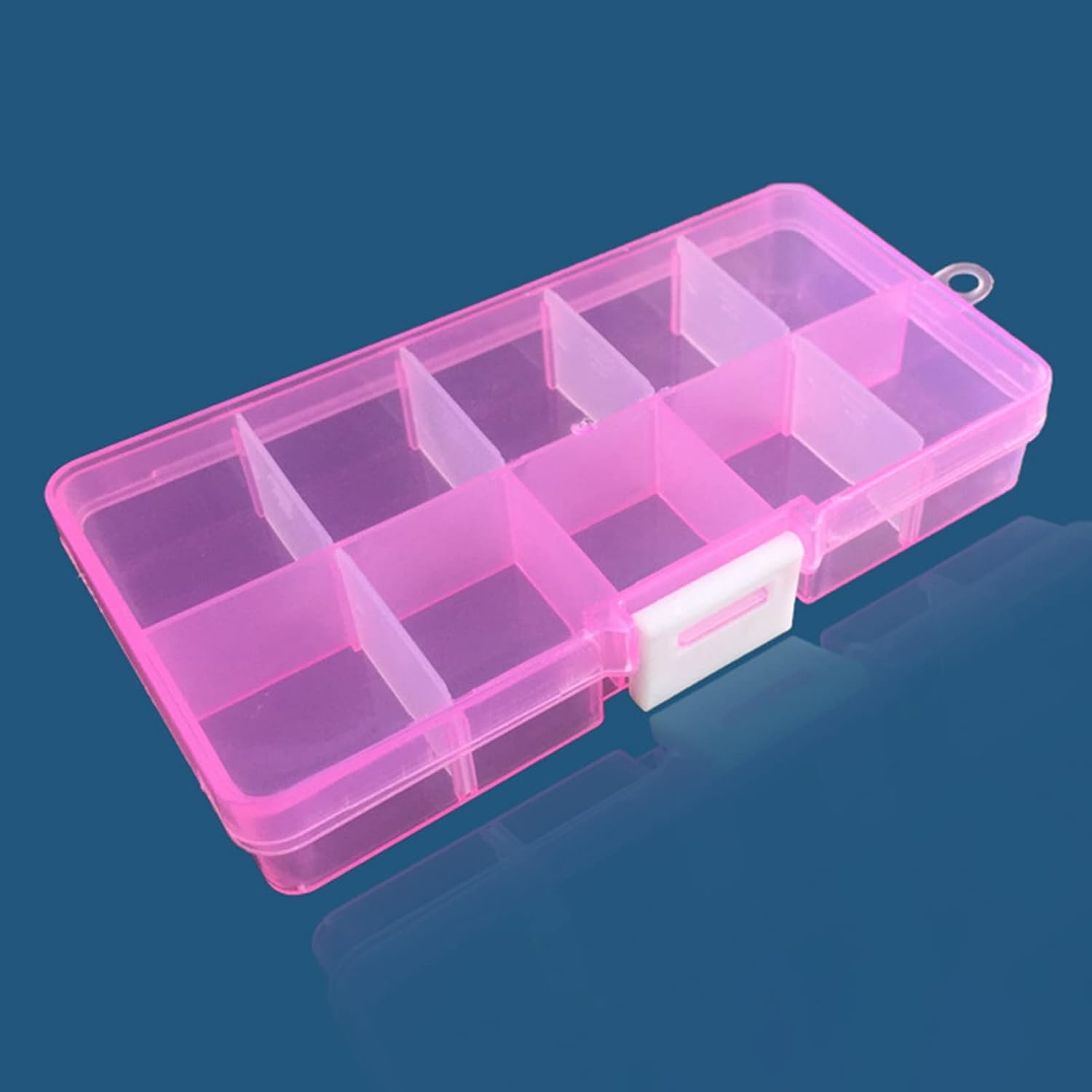 Plastic Organizer Box 10 Grids Craft Storage with