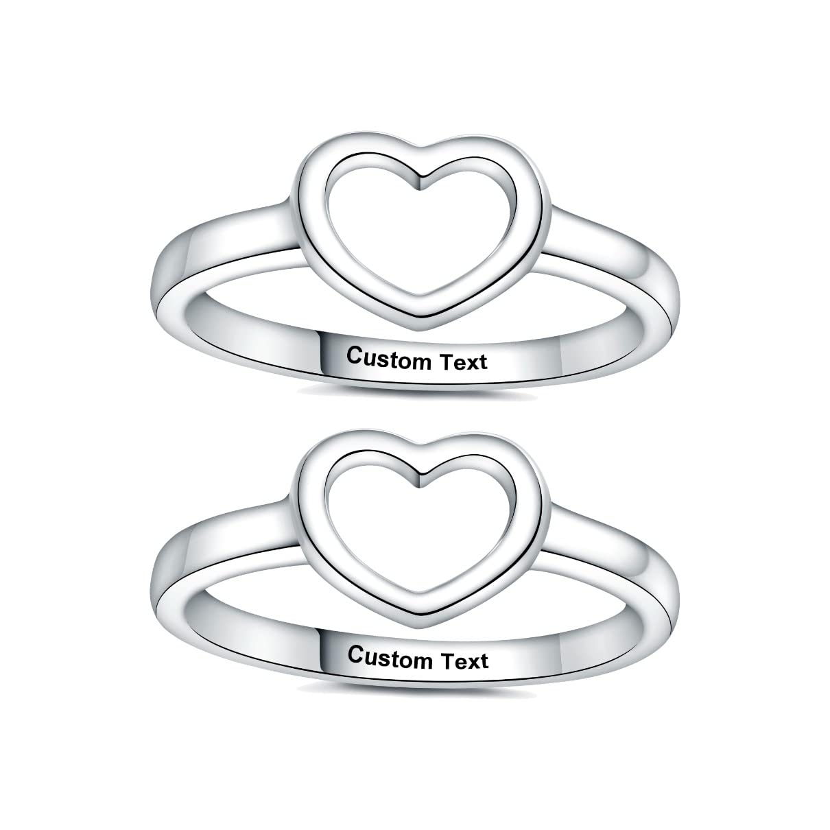 Friendship Rings Best Friend for Matching Friends Promise Best friend  Sister Ring Couples Mens Womens Men Her Couple Set His and Heart Women Love