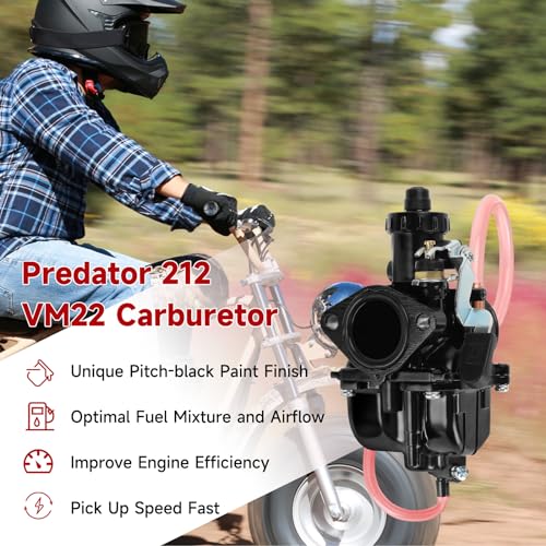image for FVRITO VM22 Carburetor and Throttle Kit for Predator 212cc 196cc Colem