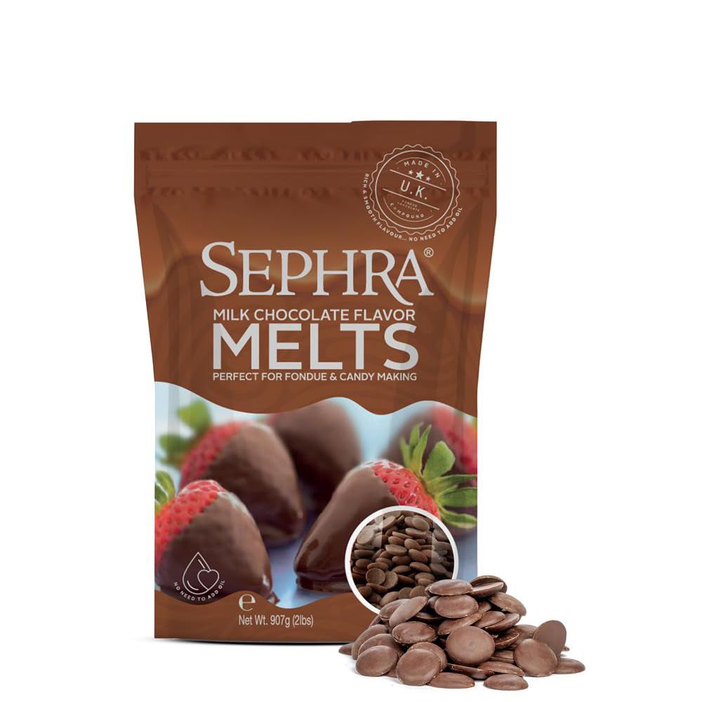 Sephra Chocolate Flavoured Melts (907g, Milk Chocolate Flavored)