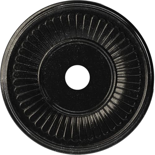 Image of 22 inchOD x 3 1 /2 inchID x 1 inchP Berkshire Thermoformed PVC Ceiling Medallion (Fits Canopies up to 10 1 /8 inch), Textured Metallic Galaxy