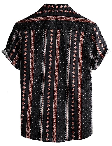 Image of VATPAVE Mens Casual Hawaiian Floral Shirts Short Sleeve Button Down Tropical Shirts Beach Summer Shirts