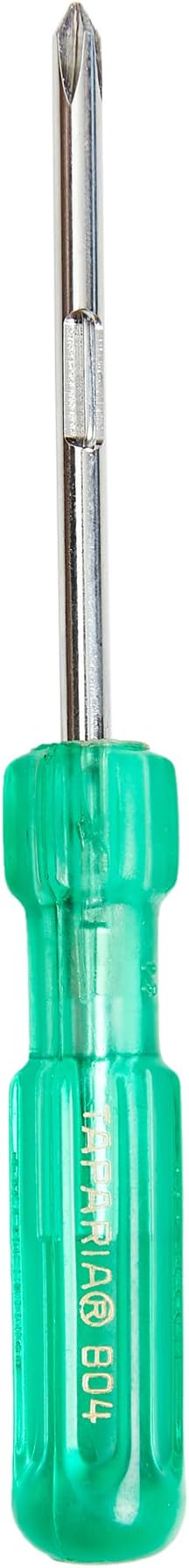 Taparia 804 Steel Two In One Screw Driver (Green And Silver), 1 pc