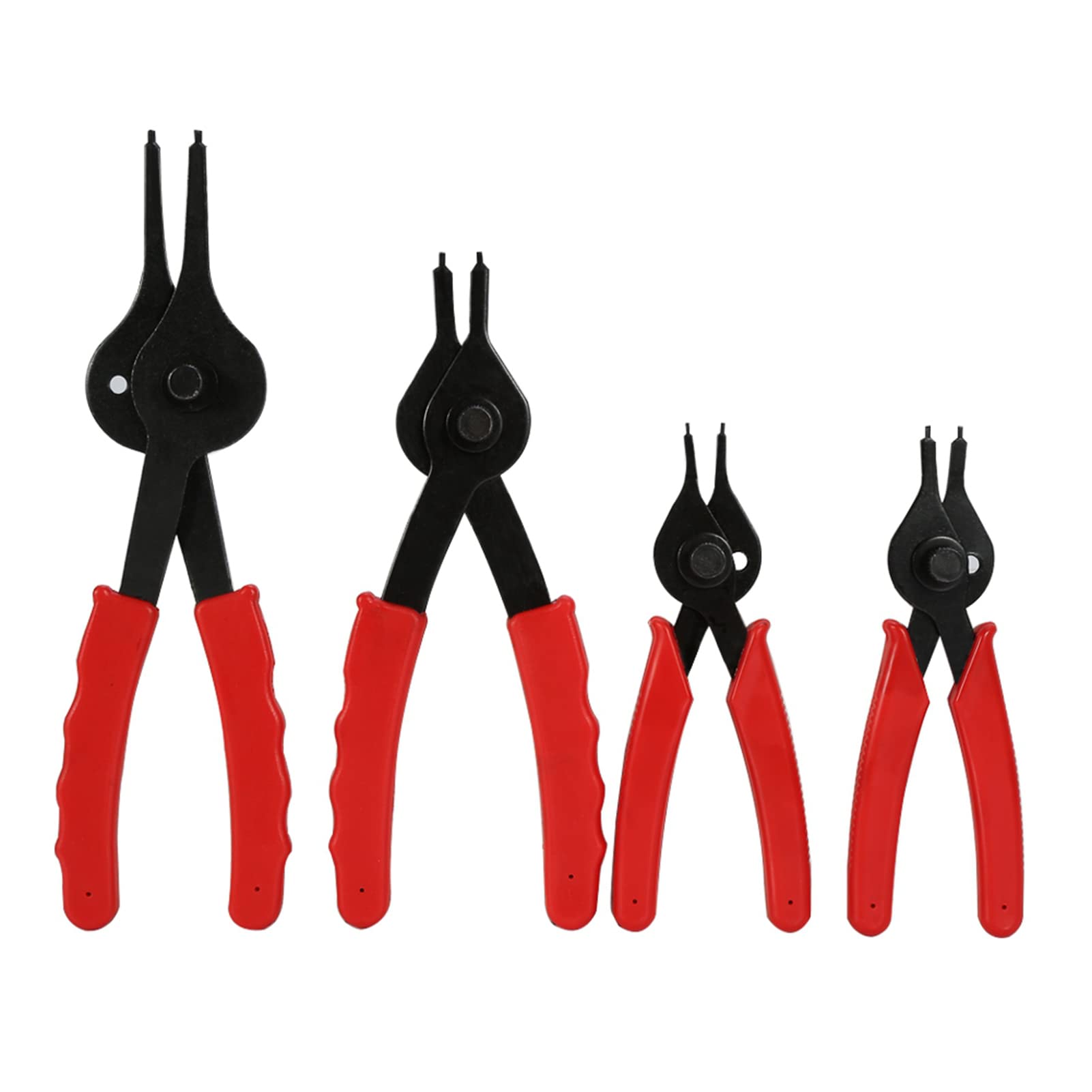 11-Part Meccanico Universale Indoor Outdoor Circlip Set di Pinze Per Superficie Nere Per Auto, Camion, Moto E Veicoli