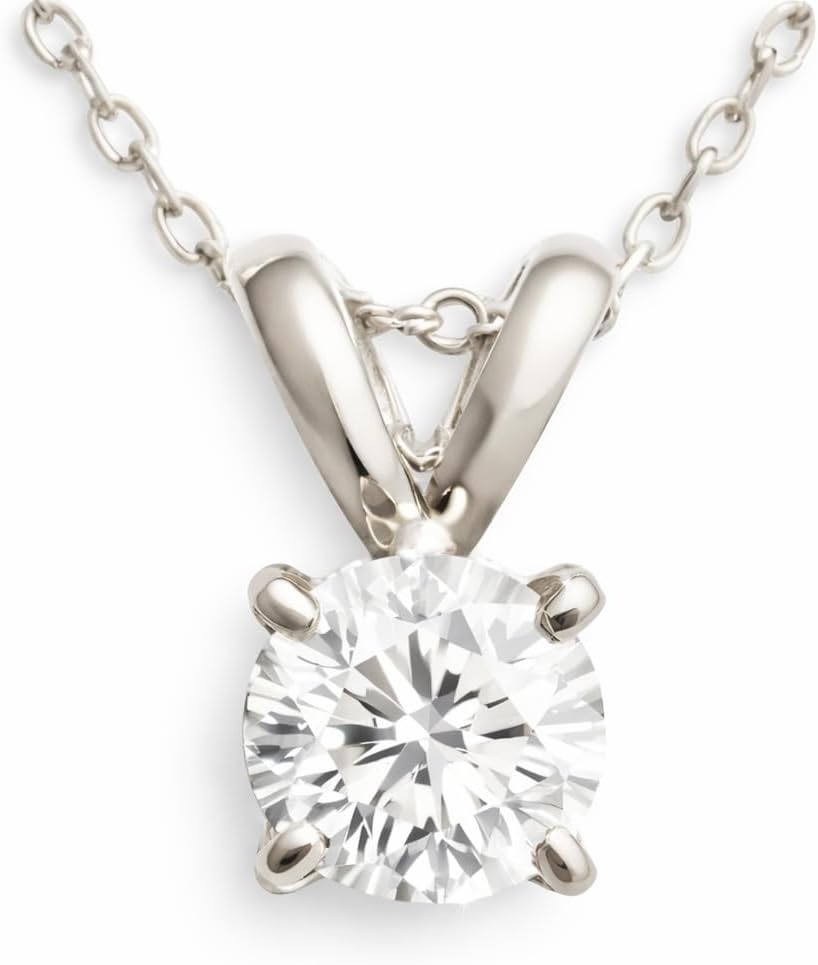 Sarv Solitaire Lab Grown Diamond Necklace for Women 1/4–3 Ct | Handmade in NY | IGI Certified Lab Diamond | 14K Gold Pendant with Strong 16" Recycled Gold Chain | D-F, VS-VVS Quality, Hypoallergenic