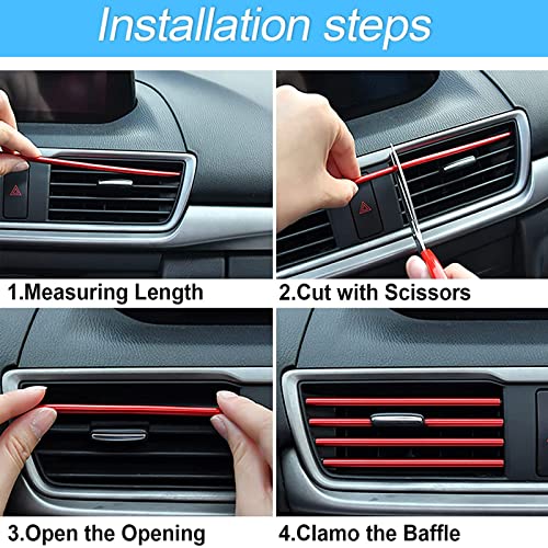 10 Pezzi Strisce Decorative per Presa d'Aria per