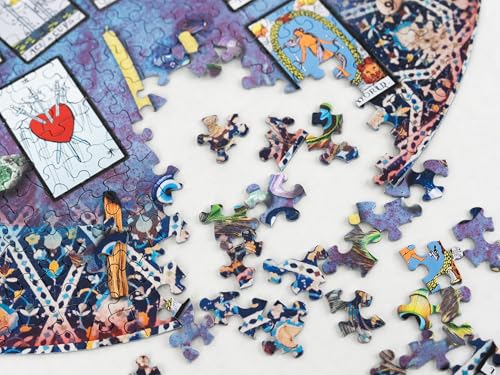 Springbok Tarot Crystal Magic 500 Piece Round Puzzle for Adults - Enjoy The Mystery and Magic of Our Tarot Table by Springbok - Used condition - Image 5