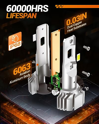 image for SEALIGHT H11/H8/H16 LED Fog Light Bulb or DRL, 12000LM 6500K Cool Whit