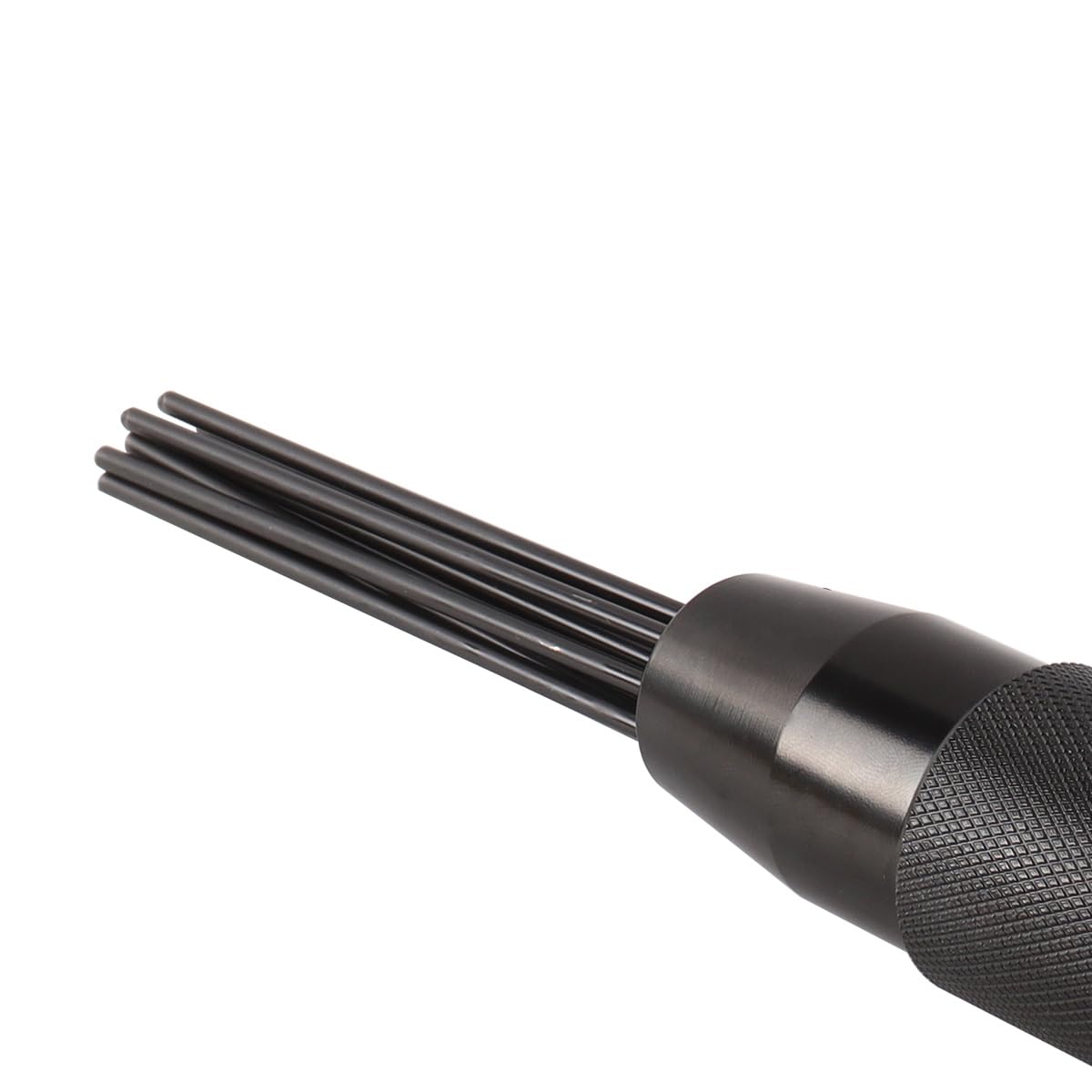 Mini removedor de óxido neumático con Aguja desincrustadora, 12 Agujas de Acero de 3 mm, 4000 RPM, 4,0 cfm, 90 PSI, Limpiador de escoria de Soldadura neumático para Espacios reducidos.