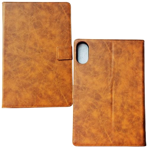 Image of M Cart Case Cover for Xiaomi Redmi Pad 2 11 inch Case, Synthetic Leather Flip Stand Case Cover for Xiaomi Redmi Pad 2 11 inch Tablet (Texture Light Brown)