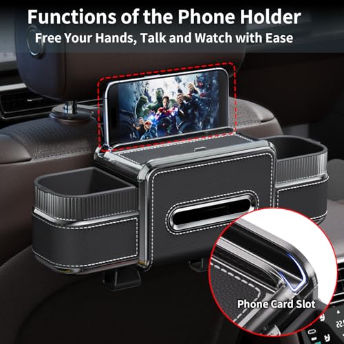 Organizador Trasero 6 en 1 para Auto con Porta Vasos miniatura 6