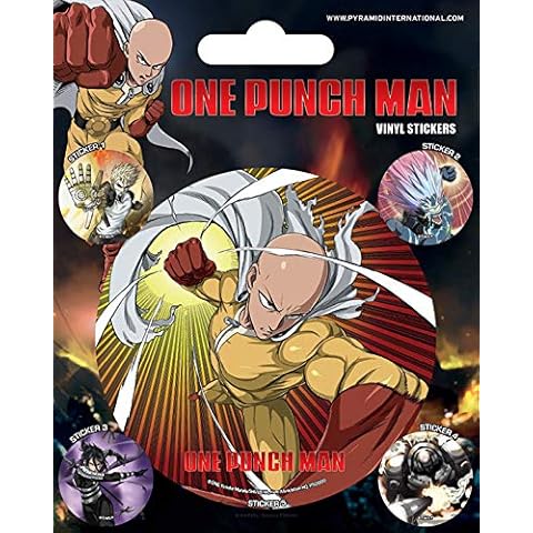 One Punch Man Vinyl Sticker, Multi-Color, 10 x 12.5cm Cover