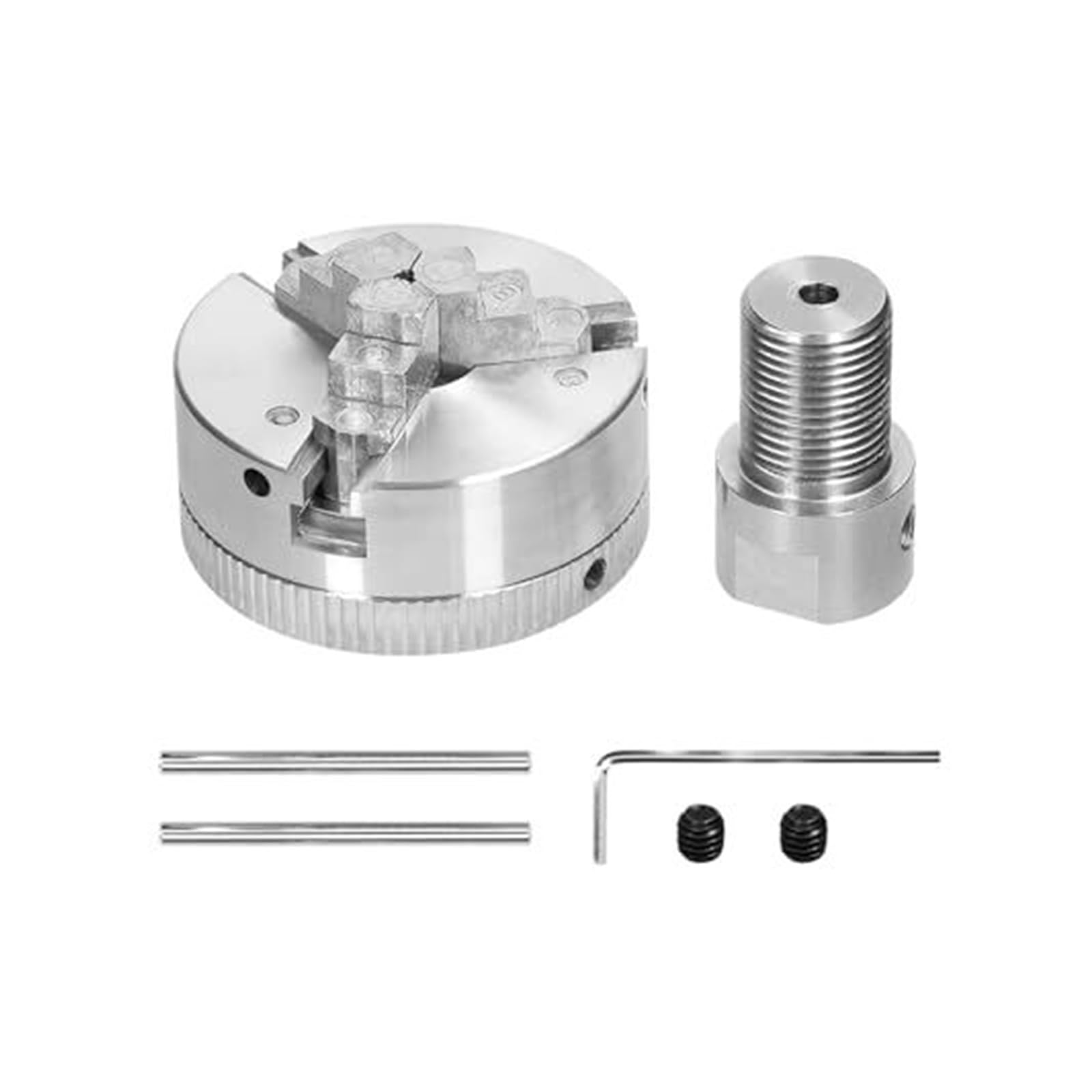 Mandril de torno, perno montaje autocentrante manual 3 mordazas y 4 for rectificadoras, fresadoras, tornos,17 mm, 5, 8(3 jaws-3.17mm)