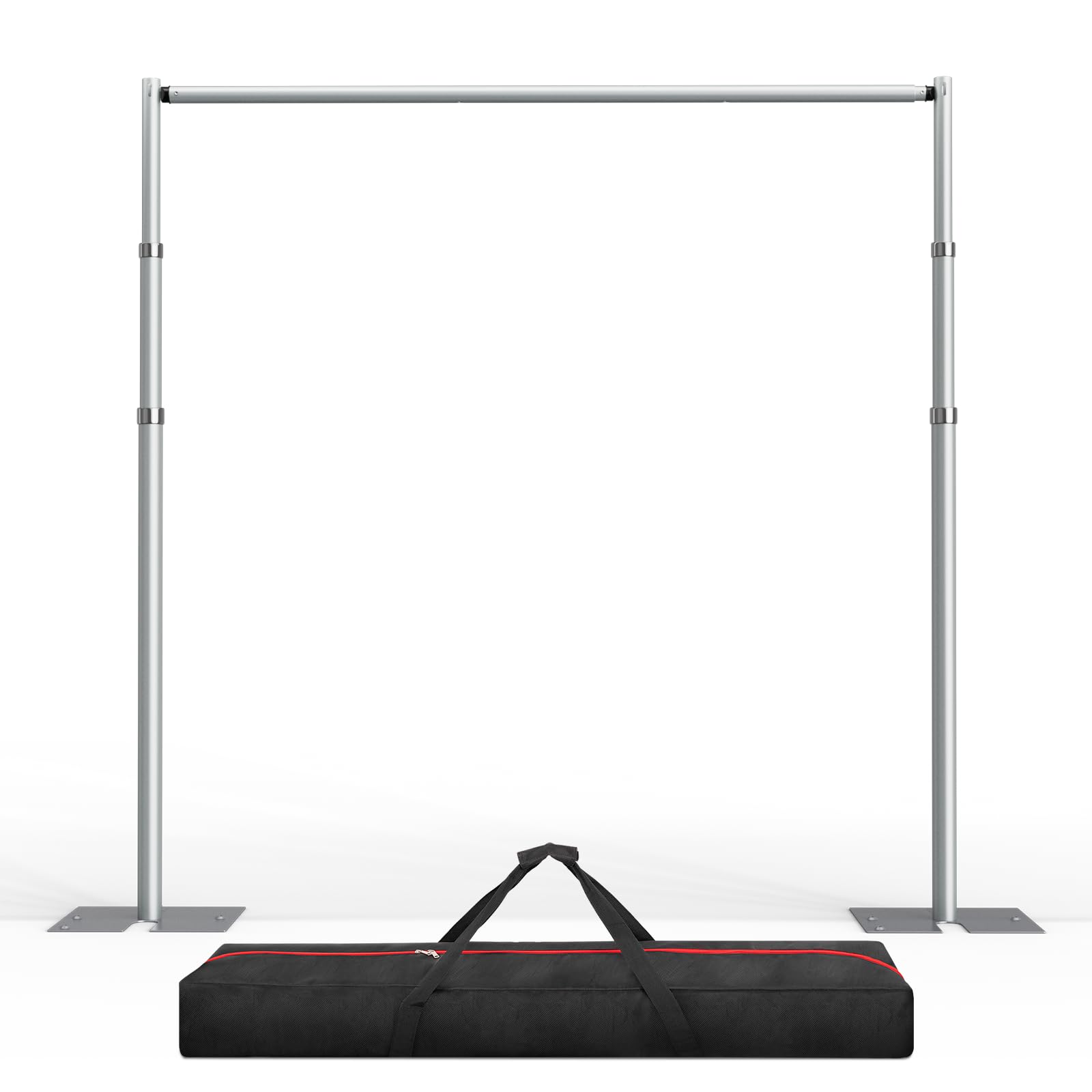 EMART Pipe and Drape Backdrop Stand Kit, Backdrop Stand Heavy Duty 8.9ftx10ft, Adjustable Metal Frame for Backdrop, Background Stand Backdrop for Wedding Birthday Party Banquet Decorations