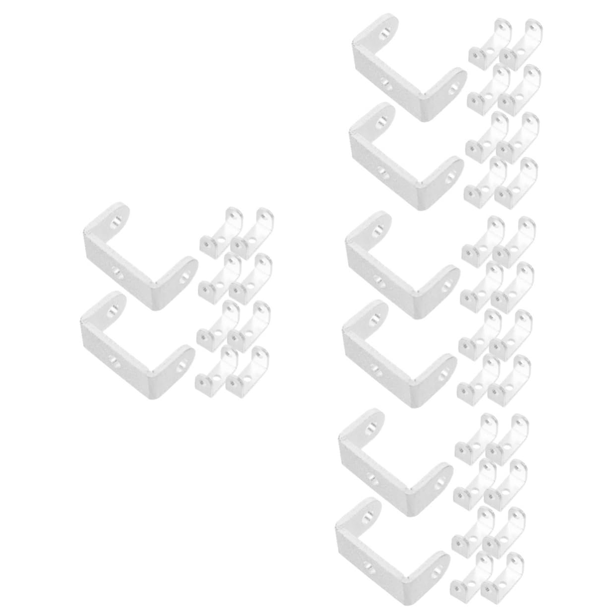 Équerres U fixations pour barricades VILLCASE - Lot de 40 pièces robustes