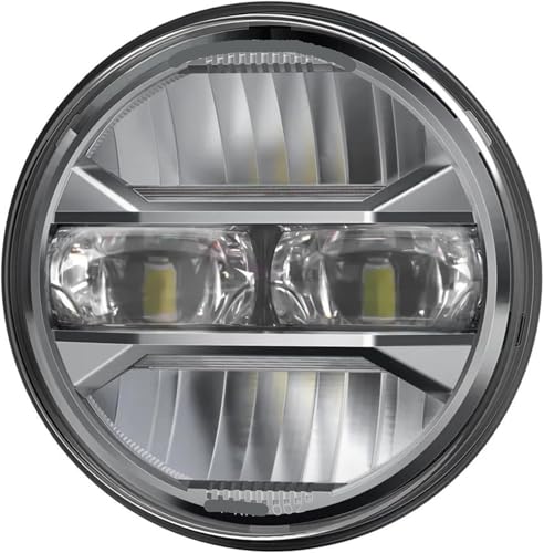 Phare de moto universel 5,75 LED de qualité supérieure avec feux DRL blanc 12V pour finition épurée