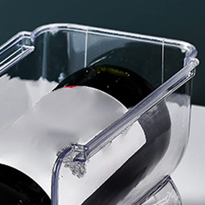Plastikowy Organizer na Wino, Stojak na Butelki z wodą do Układania w Stosy dla Inteligentnej Organizacji, Przezroczysty, Wodoodporny, Antypoślizgowy do Domu, Kuchni, Baru (1