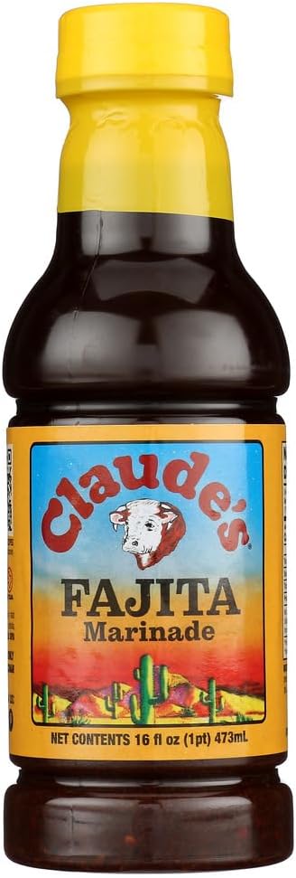 Claudes Fajita Marinade Sauce, 16 oz, (Pack of 4)