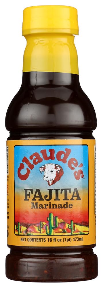 Claudes Fajita Marinade Sauce, 16 oz, (Pack of 4)