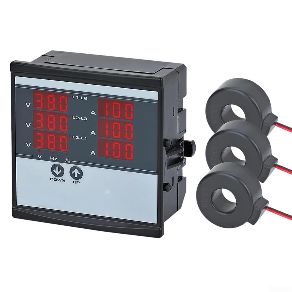 Medidor Trifásico 220V con Transformador Corriente Digital(SDM-100D)