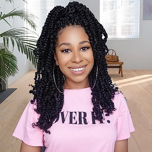 Passion Twist Hair 14 Inch 8 Packs, Pre Twisted Passion