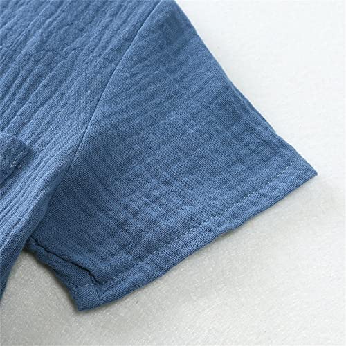 Toddler Kids Baby Boy Girl Solid Pullover Short Sleeve Cotton Sweatshirt T Shirt Crewneck Toddler Boys Fashion Outfits3