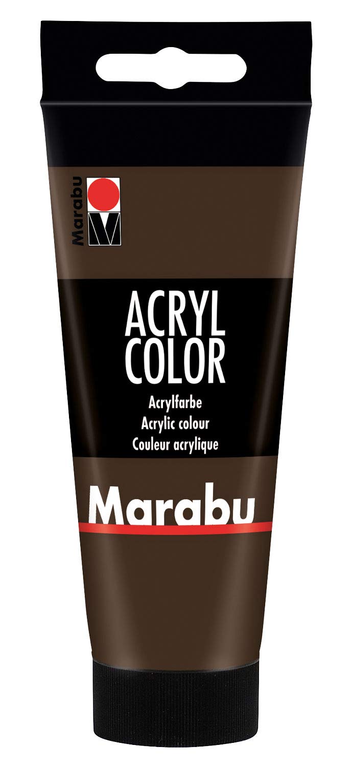Marabu Dark Brown 0012010050045 Acryl Color, 100 Ml