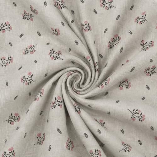 Image of Florida Reversible Cotton Dohar - Single Size (220x160 cm, 90 GSM, Mauve Floral Pattern), Soft & Lightweight Blanket for All Seasons, Breathable & Skin‑Friendly Fabric