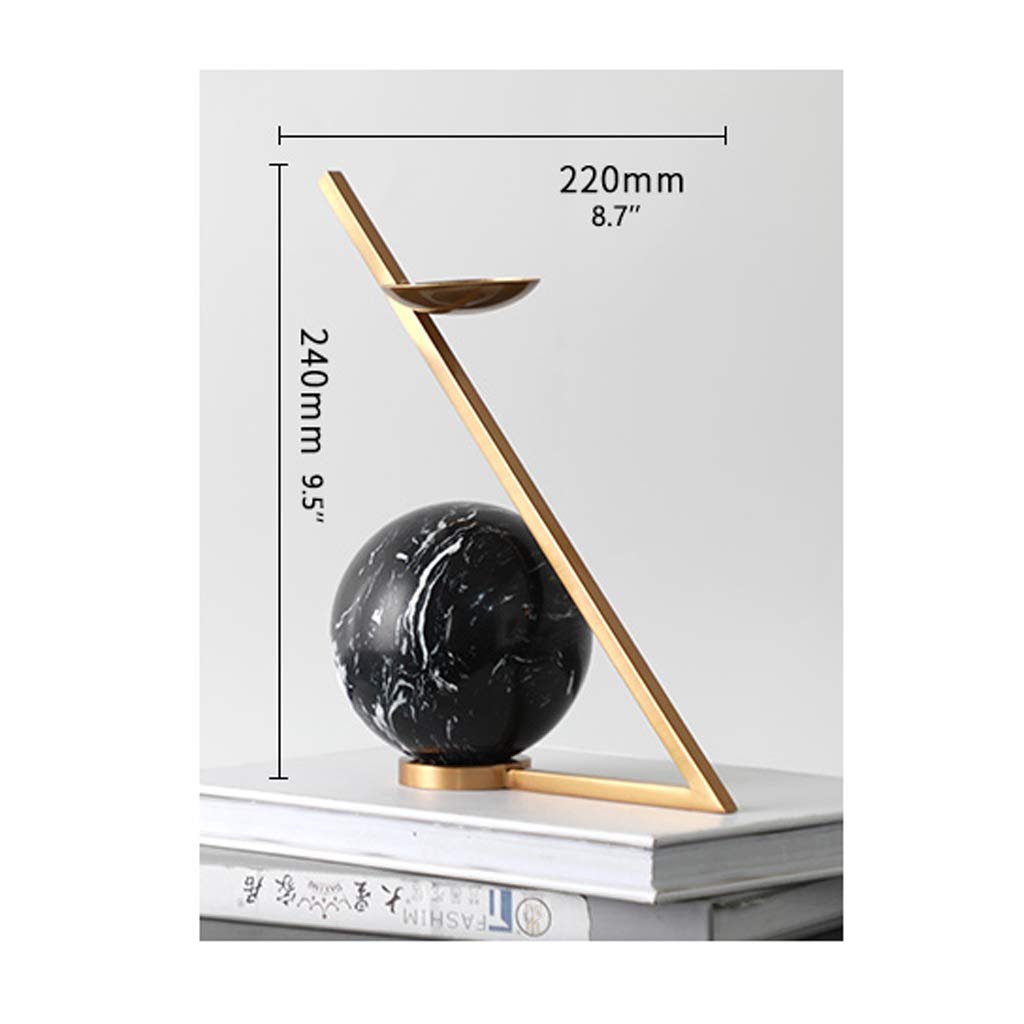 Kerzenhalter Kerzenständer Metall-Kerzenhalter Modernes dekoratives Mittelstück Kerzenständer Hochzeit Marmor Wohnzimmer Kerzenlichtstandplatz (Color : Gold)