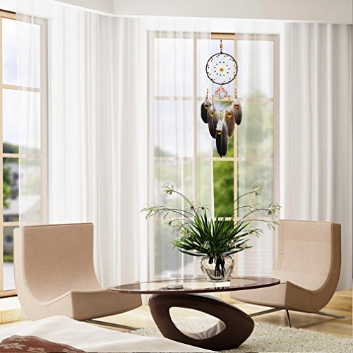 Urdeoms Tree Of Life Dream Catchers For Girls Boho Dream Catcher Wall Decor For Bedroom Adult Crystal Red Agate Healing Stone Hanging Ornament Decoration Cute Room Decor 18" Length(No.17) #TOP6