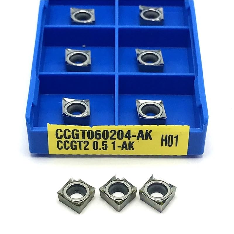 Herramienta de torneado CCGT060204 AK H01 carburo tungsteno miniatura 4