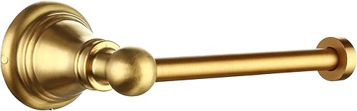 Miniatura 5 de F-080-BG - Juego de accesorios de baño de 4 piezas con toallero de 18 pulgadas, anillo para toallero, soporte de papel, gancho para bata, oro