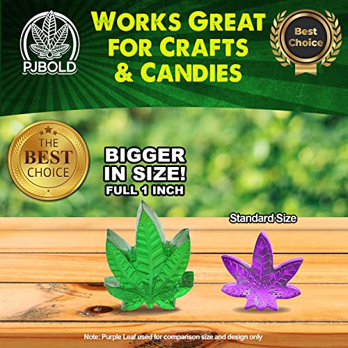 Pj Bold Marijuana Leaf Gummy Molds Silicone Candy Mold Novelty Gift - 3 Pack #TOP6