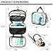 Toiletry Bag Kit Set: Hanging Travel Toiletry Bag + 311 TSA Cosmetic Liquid Bag + Ultralight Accessory Organizer Pouch (White Ripstop)