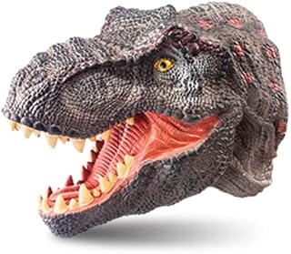 Dinosaur Hand Puppets, Soft Rubber Dinosaur Toys Set, Realistic Puppet Toys for Kids Boys Girls Adult, Party Favor Gift Imaginative Play (Golden Eye Tyrannosaurus REX)